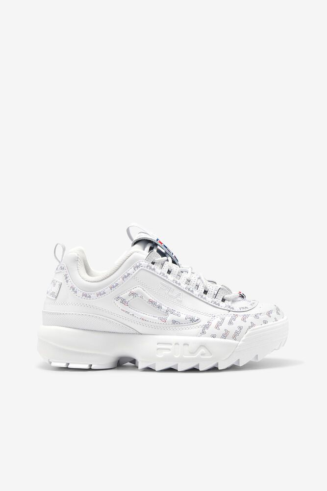 Fila Sneakers Disruptor 2 Multiflag Womens White - India PYO-615047